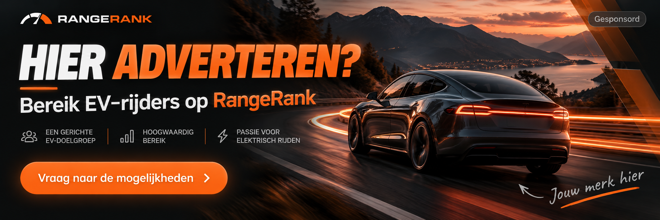 RangeRank advertentieplek: bereik EV-rijders op RangeRank